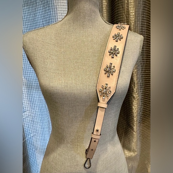 BOUTIQUE Pink Leather Crystal Clusters Handbag Replacement Strap - Picture 2 of 10